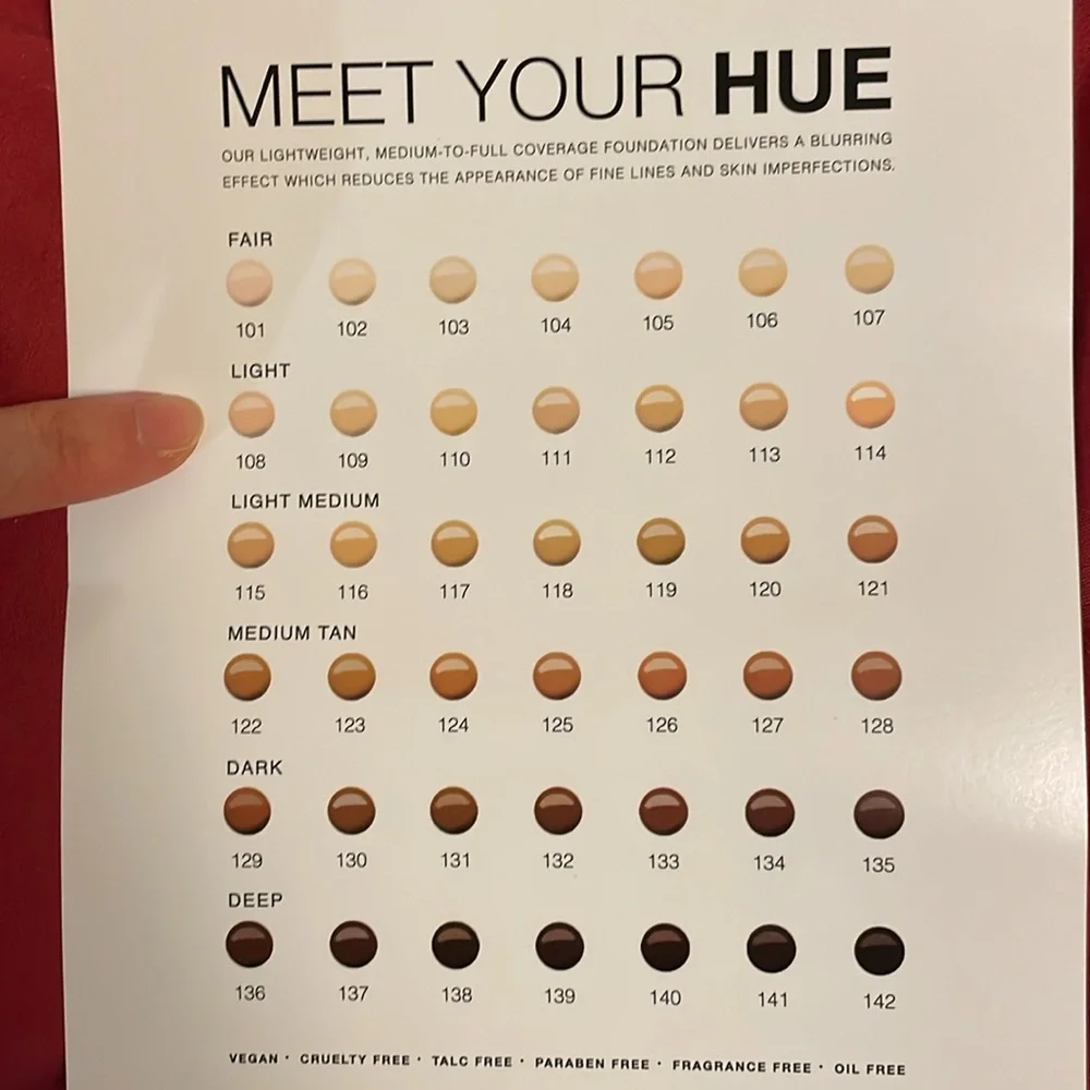 Dose of Colors foundation- Light Shades Sheet